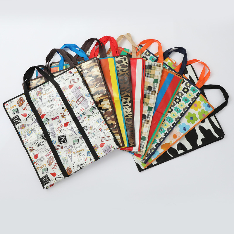 超大容量无纺布袋 旅行便携棉衣物打包行李袋 购物整理袋 服装收纳袋 环保耐用详情图2