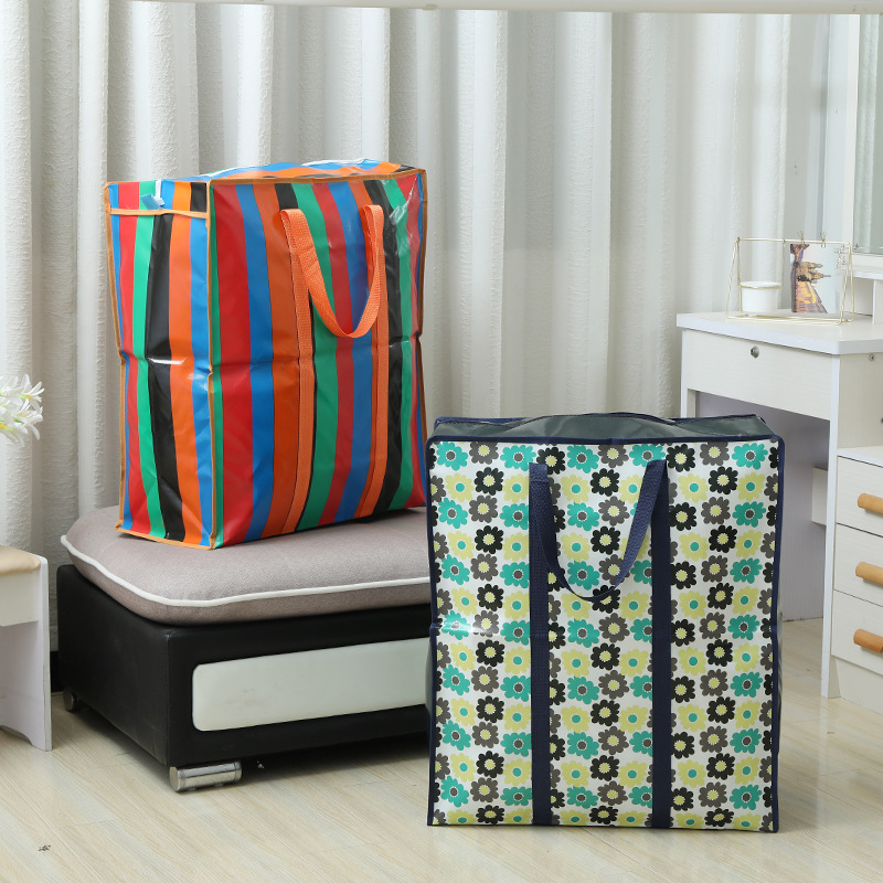 超大容量无纺布袋 旅行便携棉衣物打包行李袋 购物整理袋 服装收纳袋 环保耐用详情图1