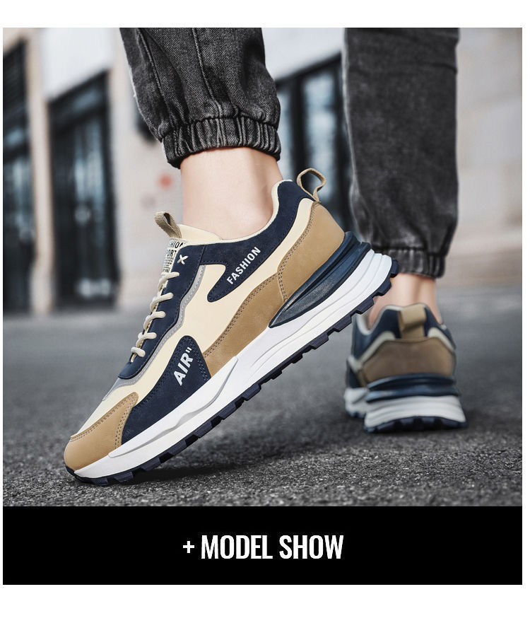 男鞋运动鞋2024新款春季休闲鞋夏季工作上班皮面防水防滑劳保潮鞋详情21