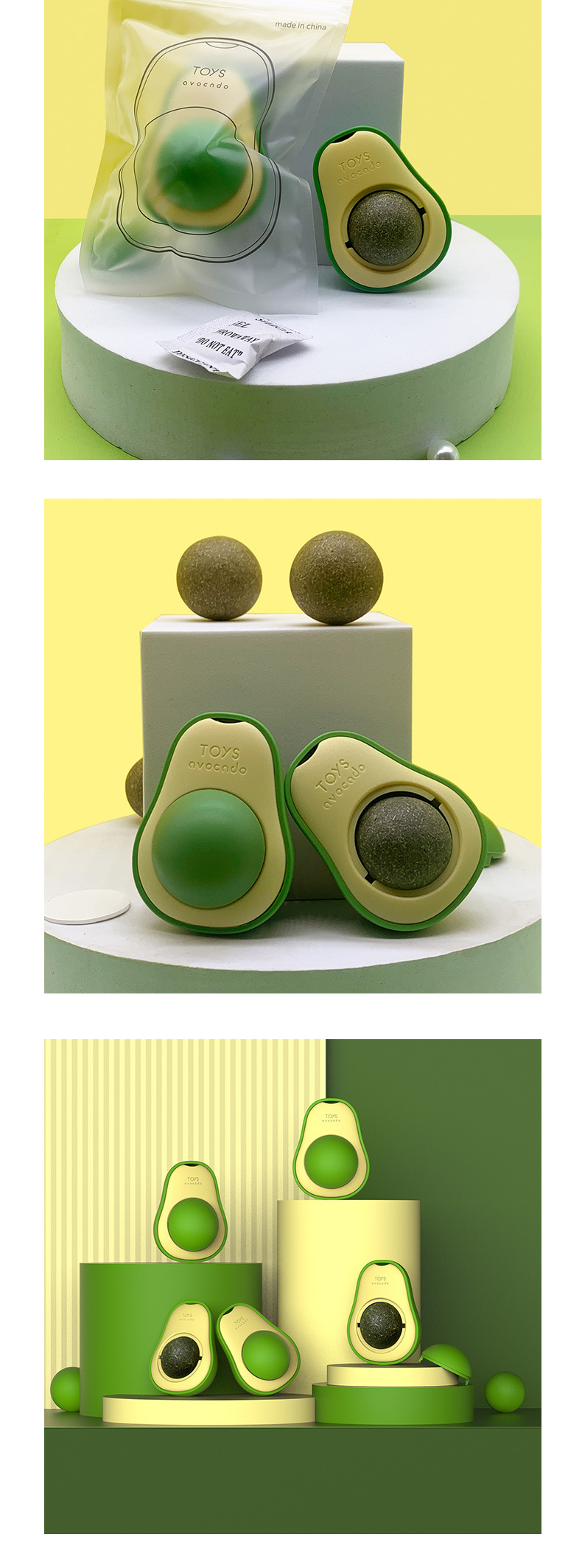 跨境逗猫玩具猫薄荷球猫咪自嗨解闷磨牙木天蓼虫瘿果宠物牛油果详情15