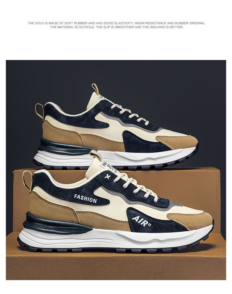 男鞋运动鞋2024新款春季休闲鞋夏季工作上班皮面防水防滑劳保潮鞋详情22