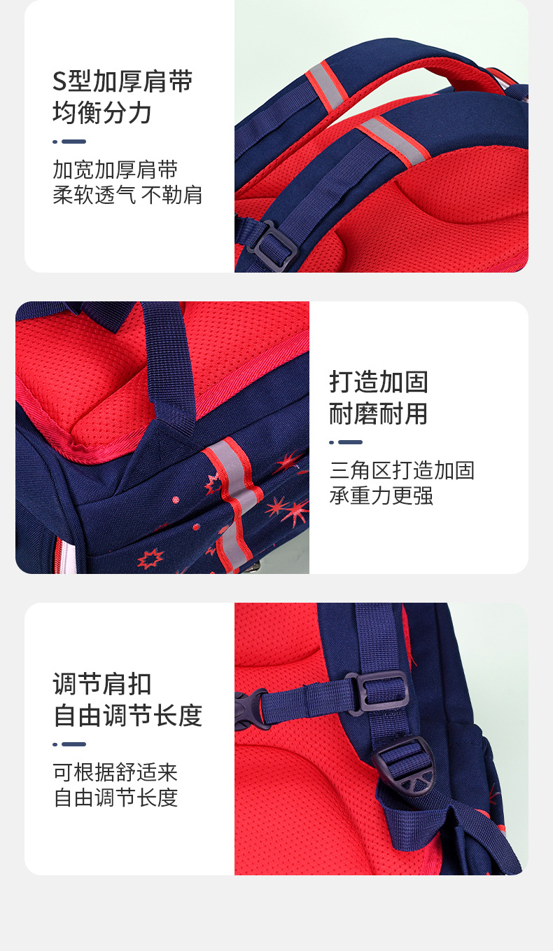 新款小学生书包男女儿童双肩背包悬浮减负小学生1-6年级详情9