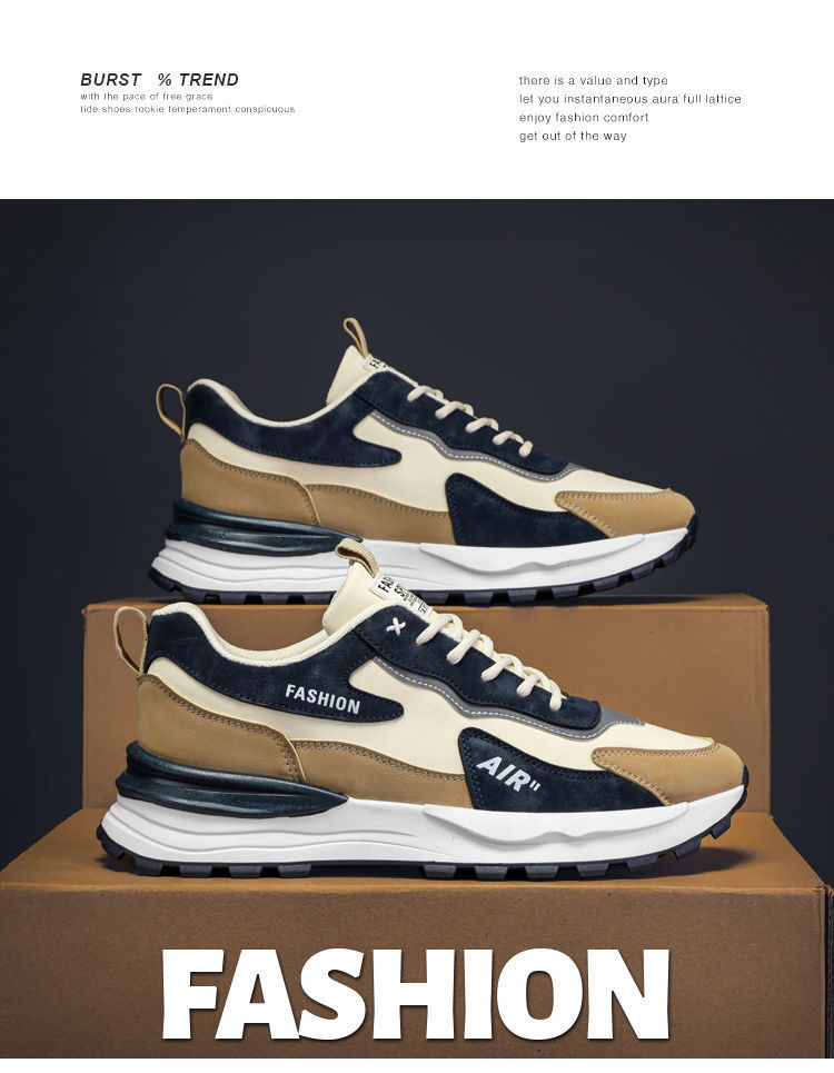 男鞋运动鞋2024新款春季休闲鞋夏季工作上班皮面防水防滑劳保潮鞋详情3