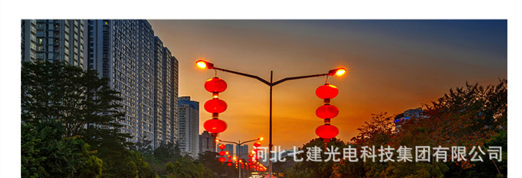 路灯杆led中国结灯笼挂饰 中国梦 福字 户外发光中国结挂件详情6
