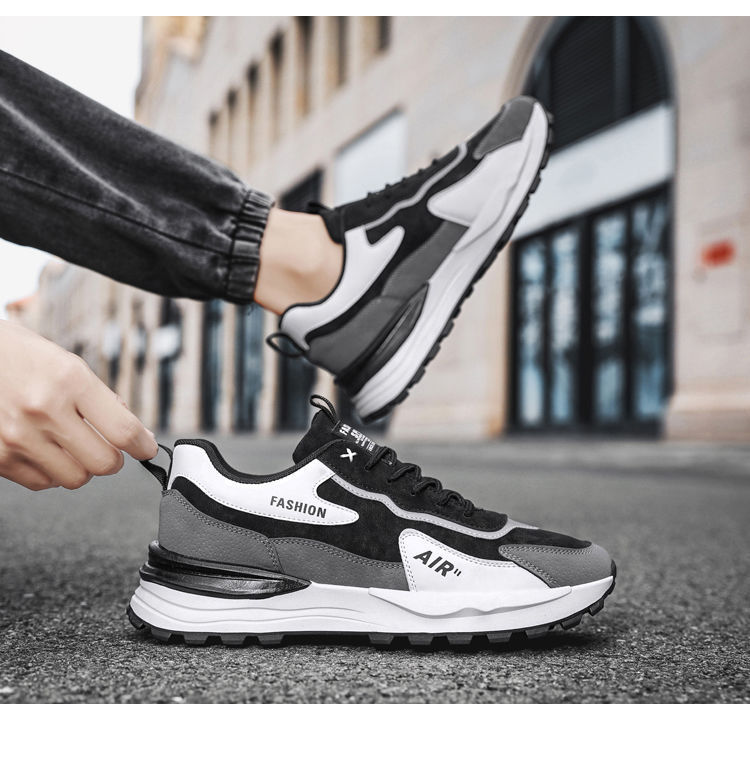 男鞋运动鞋2024新款春季休闲鞋夏季工作上班皮面防水防滑劳保潮鞋详情17