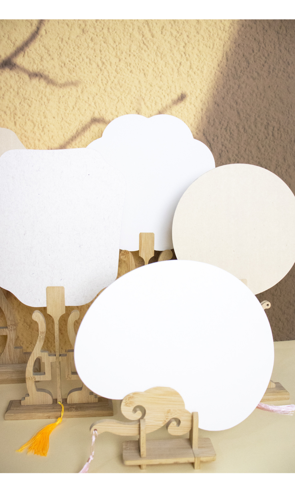 漆扇扇子diy漂漆材料包漆扇专用空白团扇pvc宣纸复古大漆扇批发详情10