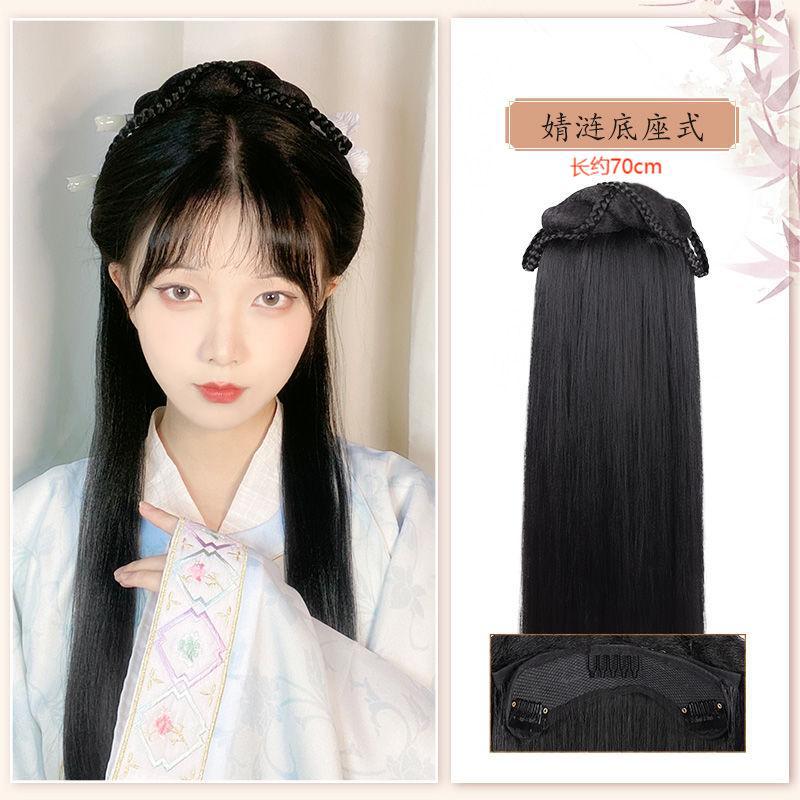 古装汉服假发包一体式发箍全头套古风唐制造型新手盘发发髻垫发包详情24