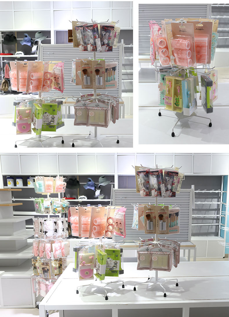 旋转展示架挂货架五层七层地摊架夜市袜子促销架子批发饰品展示架详情8