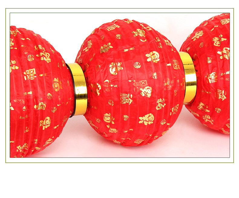 大红三四五六连串灯笼室外小红灯笼春节新年广告防水户外灯笼批发详情16