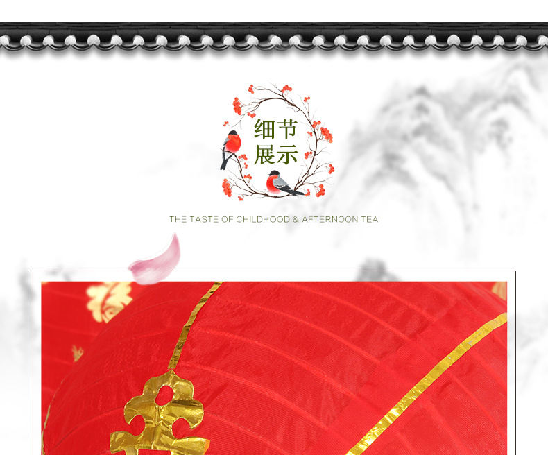 大红三四五六连串灯笼室外小红灯笼春节新年广告防水户外灯笼批发详情13