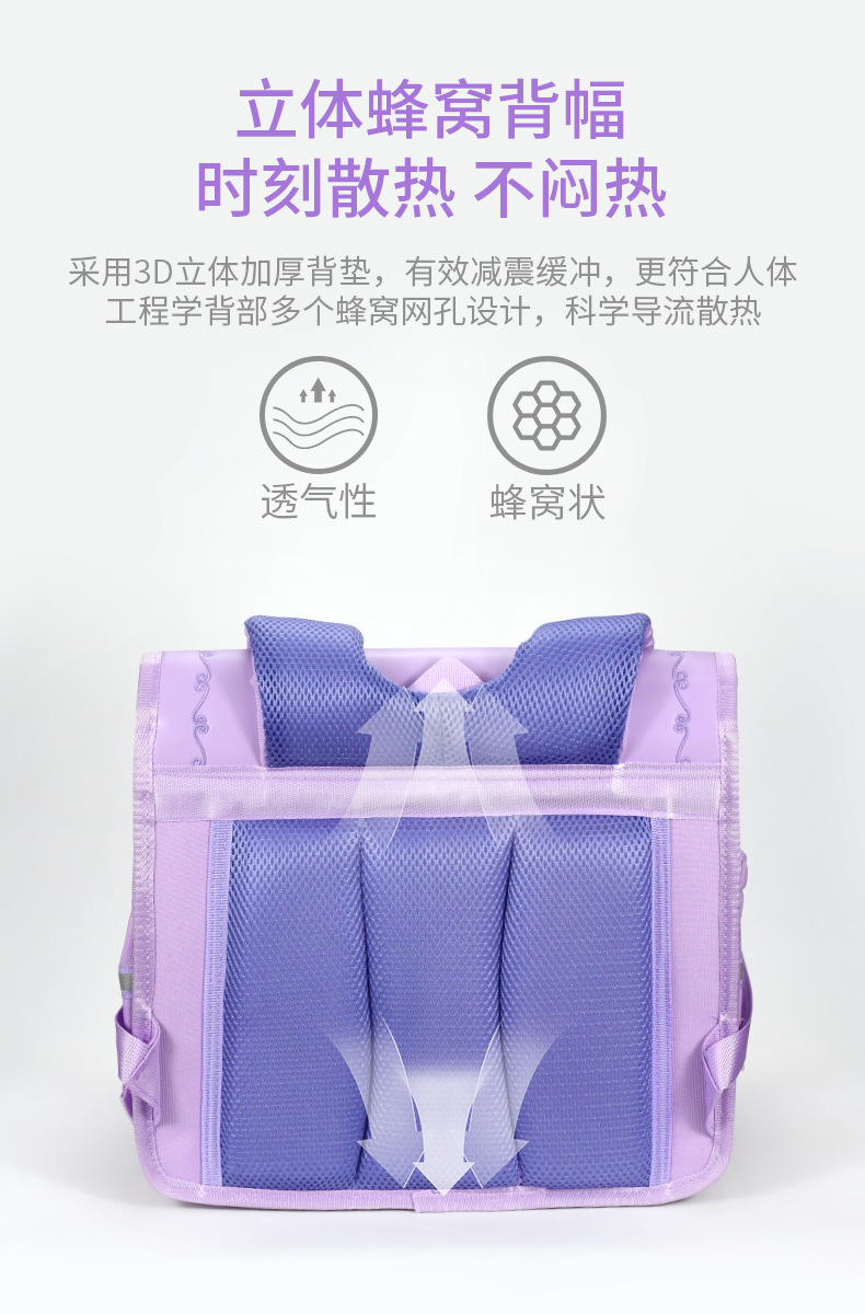 新款横板书包小学生儿童减负护脊时尚儿童背包详情3