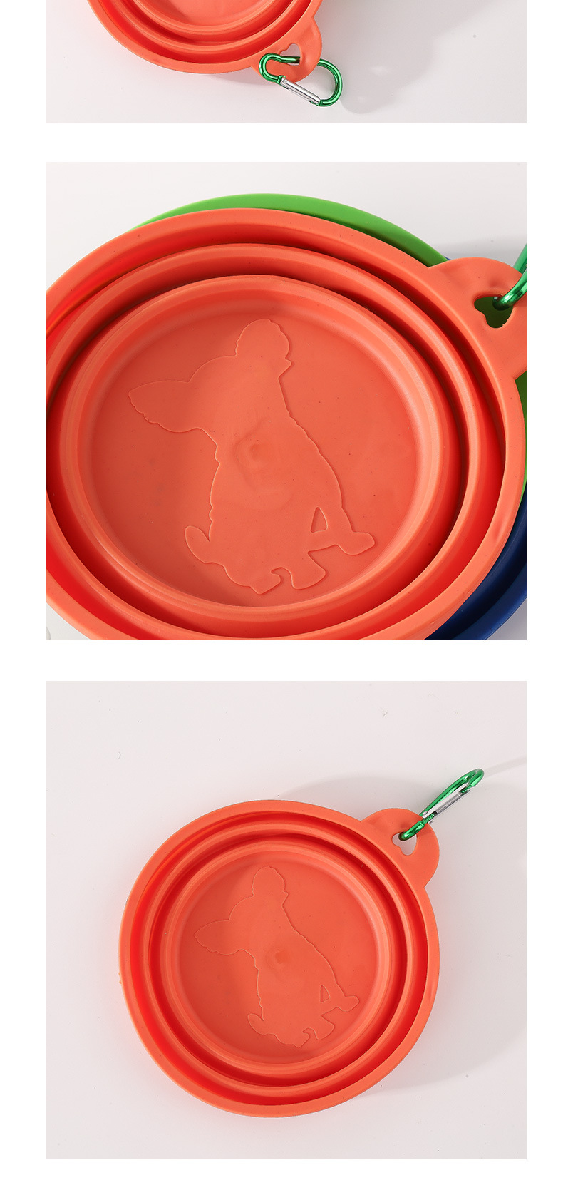 便携式宠物折叠碗外出碗狗水碗狗盆饮水器户外喝水伸缩食盆350ml详情10