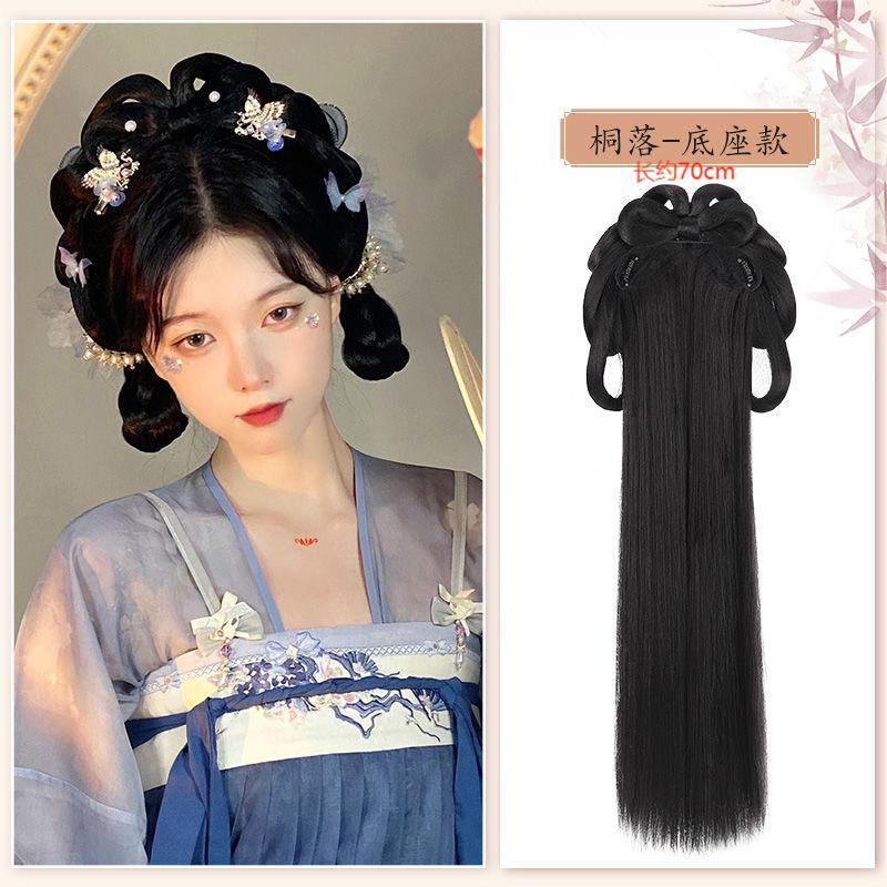 古装汉服假发包一体式发箍全头套古风唐制造型新手盘发发髻垫发包详情10