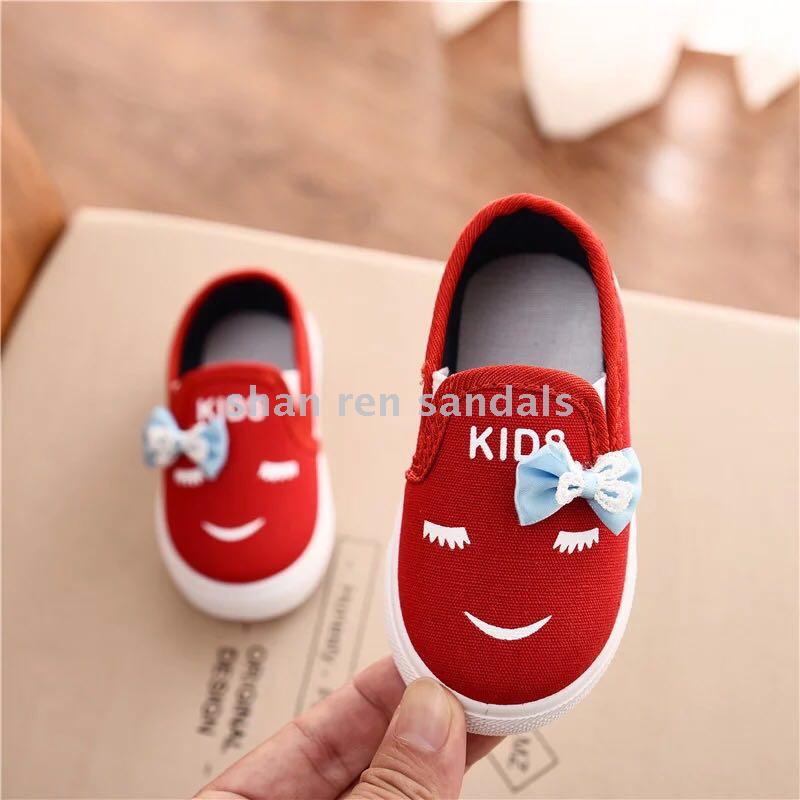 新款春秋款女宝宝鞋子 小布鞋板鞋学步鞋 婴幼儿单鞋详情图2