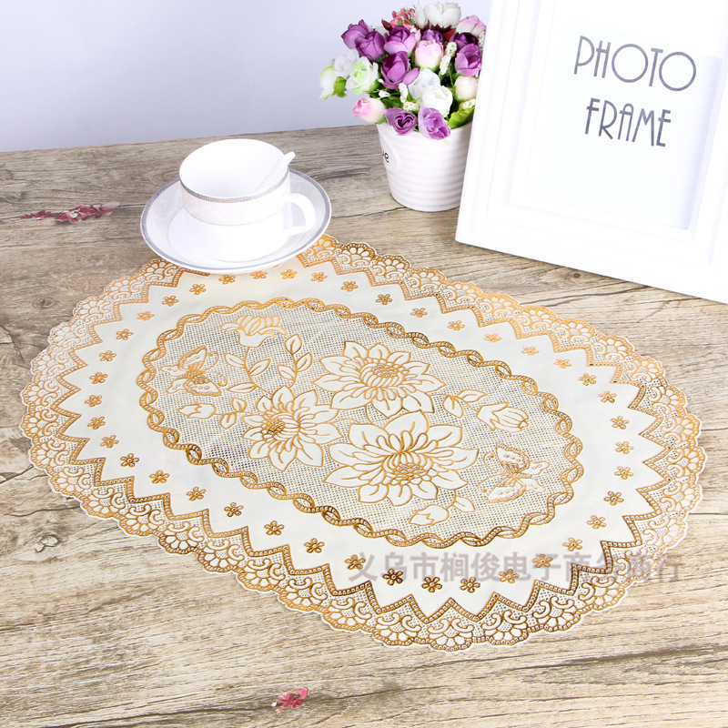 定制烫金餐垫pvc桌垫定做桌布水晶厂家直销 批发图案混装详情图3