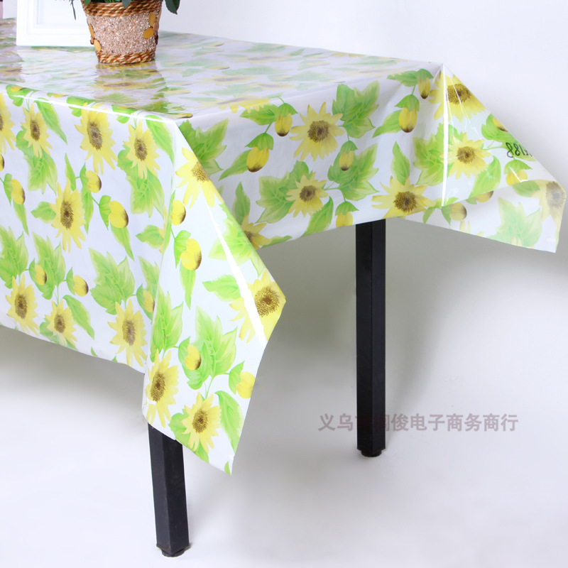 国潮 时尚pvc透明印花台布 专业定制防寒方形桌布台布 厂家直销详情图3