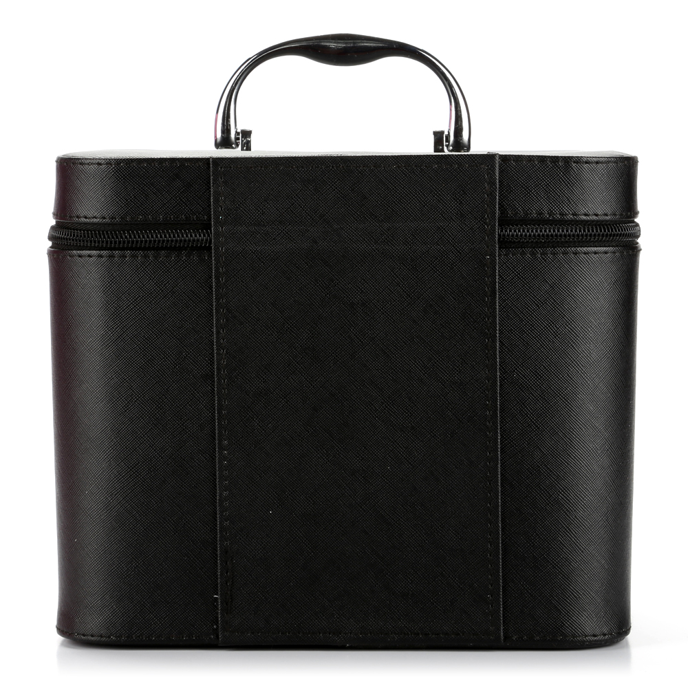 新款pu条纹花化妆箱 纯色套箱 厂家直销详情图4