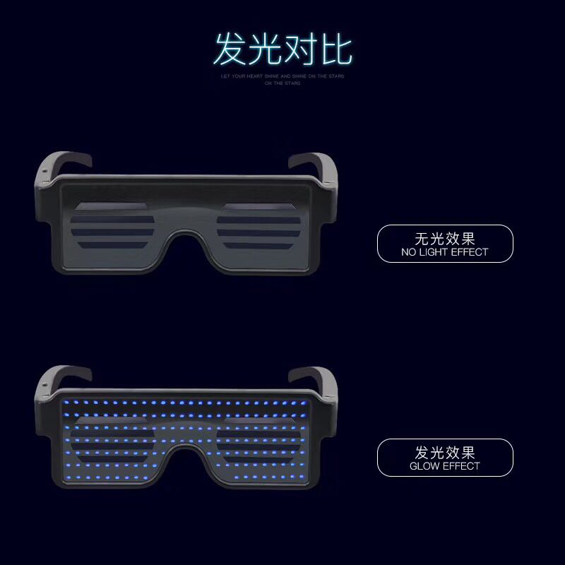 发光眼镜排队装饰神器显示屏眼镜243详情图3