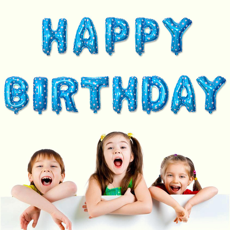 英文字母铝膜气球生日快乐铝箔气球生日布置装饰happy birthday详情图4