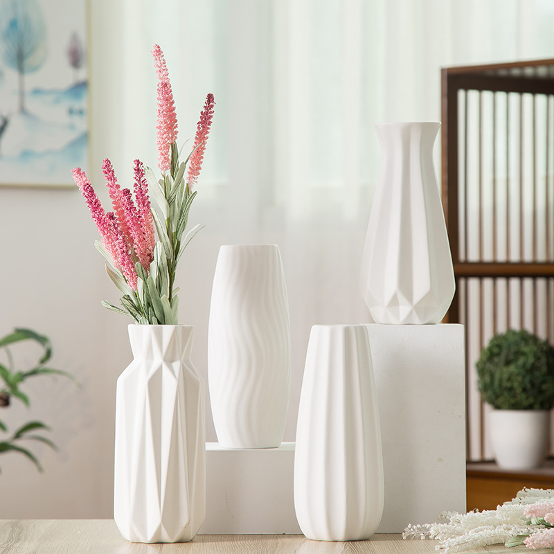 2025欧洲风格陶瓷摆件木质高花瓶花盆组合木制花瓶装饰品家居摆设陶瓷摆件详情图1