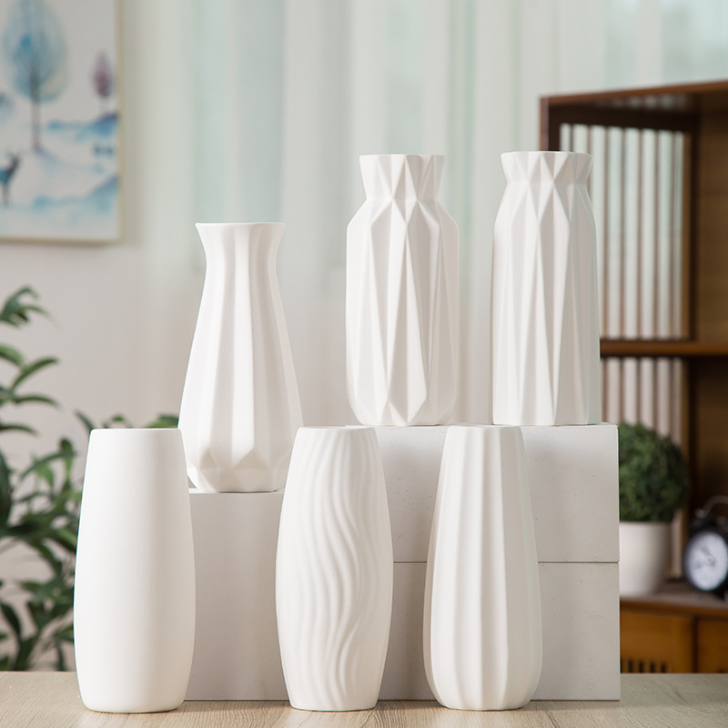 2025欧洲风格陶瓷摆件木质高花瓶花盆组合木制花瓶装饰品家居摆设陶瓷摆件详情图2