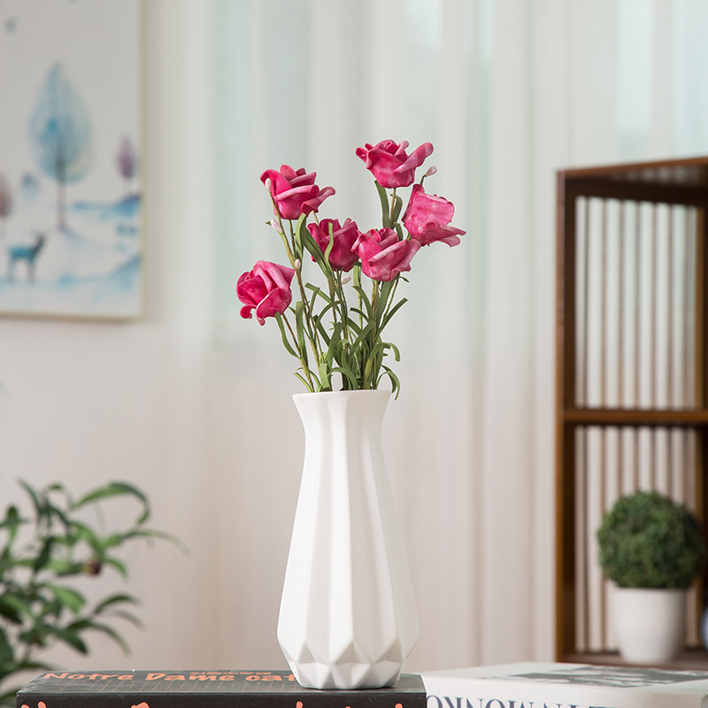 2025欧洲风格陶瓷摆件木质高花瓶花盆组合木制花瓶装饰品家居摆设陶瓷摆件详情图4