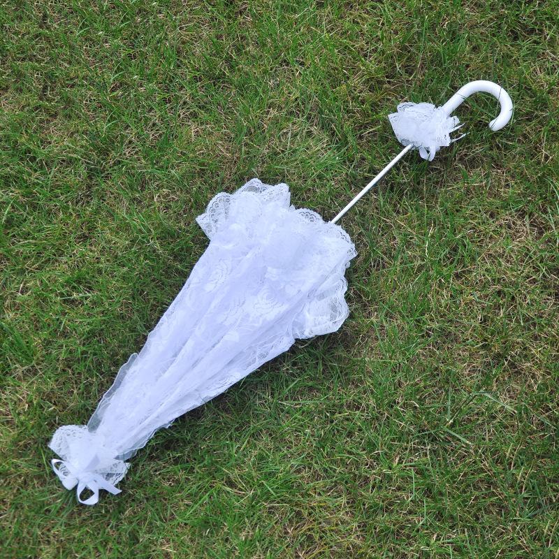 跨境西式婚庆用品新娘蕾丝花边伞花伞创意手工艺伞影楼拍摄工具详情图4