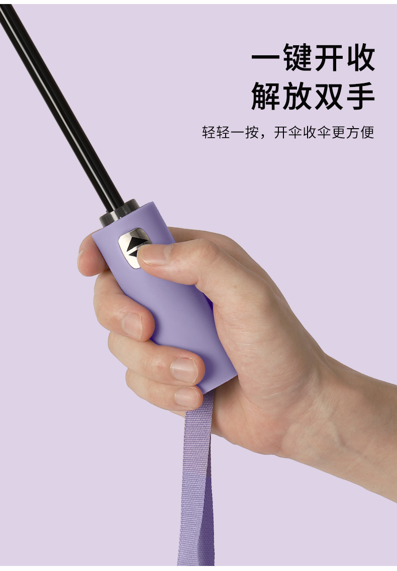 自动雨伞厂家广告礼品伞晴雨两用折叠抗风伞logo大号防晒遮阳伞详情6