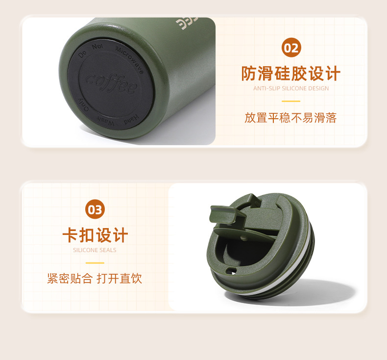 智能显温咖啡杯304不锈钢保温杯跨境外贸美式保冷水杯礼品杯批发详情16
