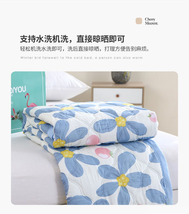 夏被空调被水洗棉夏凉被公司会销店庆礼品夏被薄被子被芯厂家批发详情16