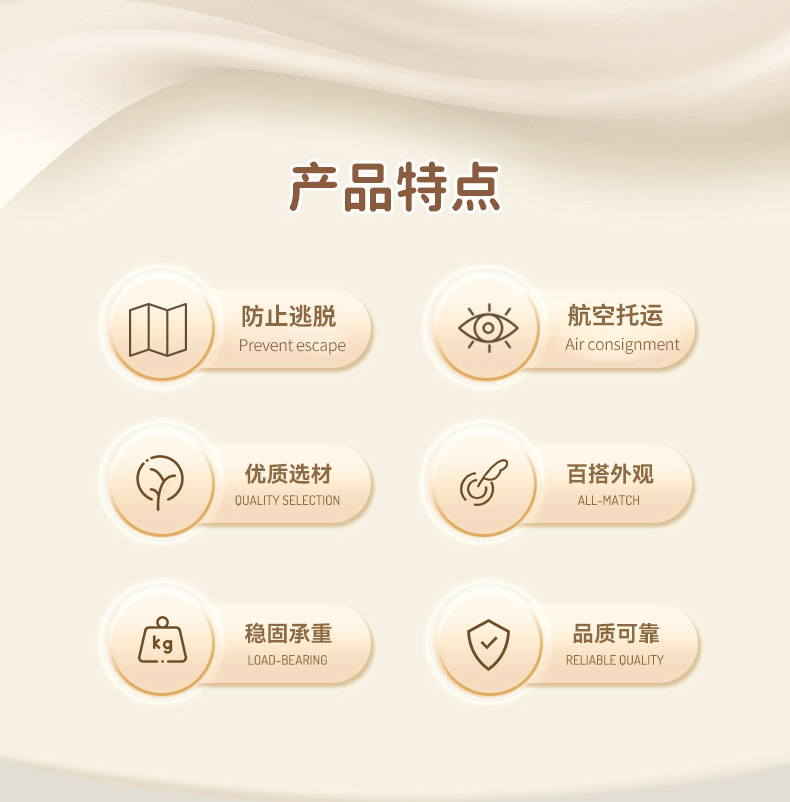 猫咪宠物航空箱手提塑料宠物箱中小型宠物外出托运箱可拆卸宠物窝详情3