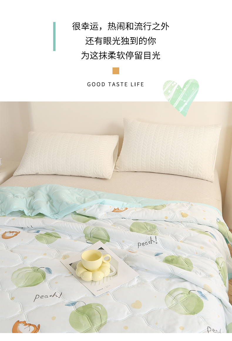 夏被空调被水洗棉夏凉被公司会销店庆礼品夏被薄被子被芯厂家批发详情28