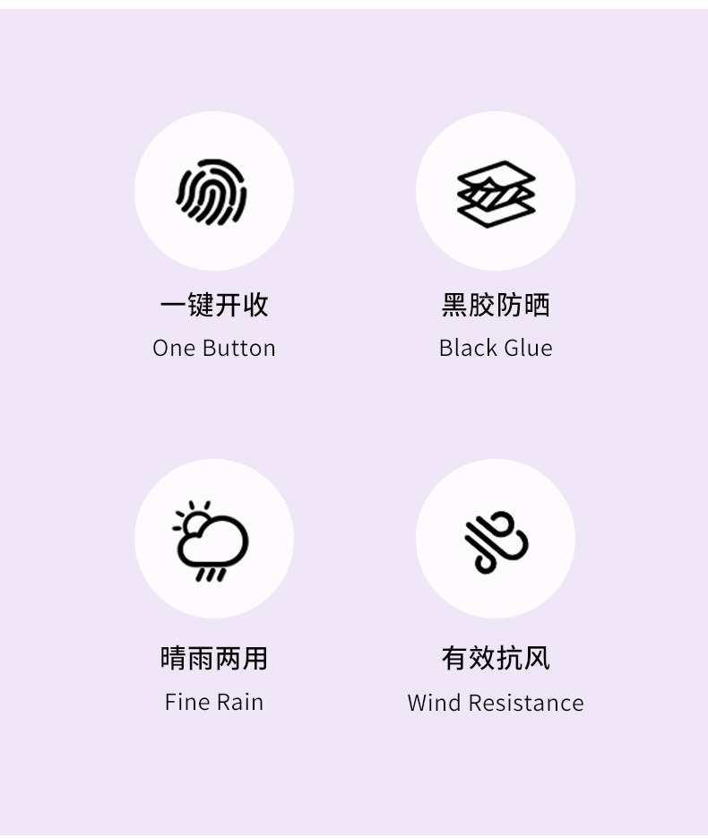 自动雨伞厂家广告礼品伞晴雨两用折叠抗风伞logo大号防晒遮阳伞详情3