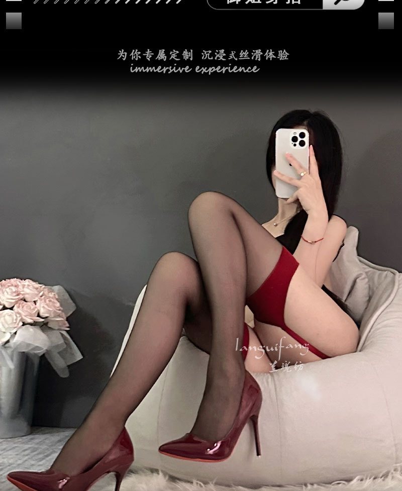 性感薄款塑形一体式情趣内衣吊带丝袜女夜店黑丝吊带袜情趣丝袜情趣用品详情2