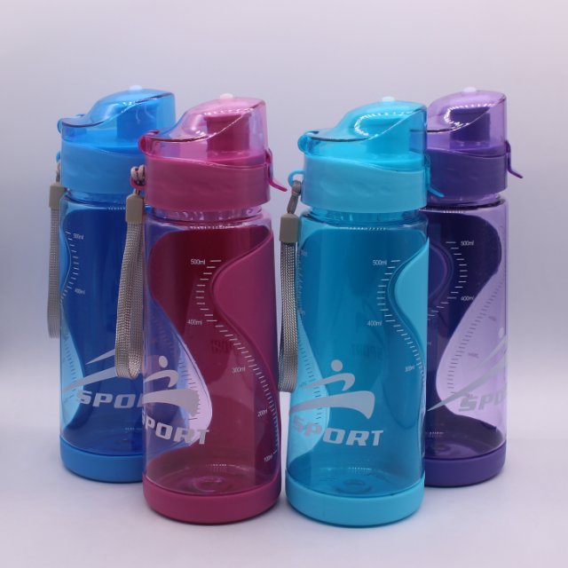 塑料水杯运动旅游便携太空杯男女学生时尚简约提手茶杯详情图2