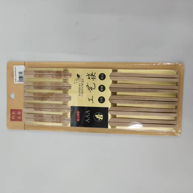 雕刻筷子工艺竹筷5双家用高档筷子 家庭装详情图3