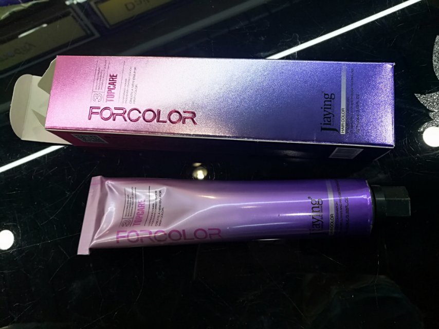 嘉瀛领秀润色染发膏理发店发廊专用盖白发嘉赢玫瑰护理染详情图3