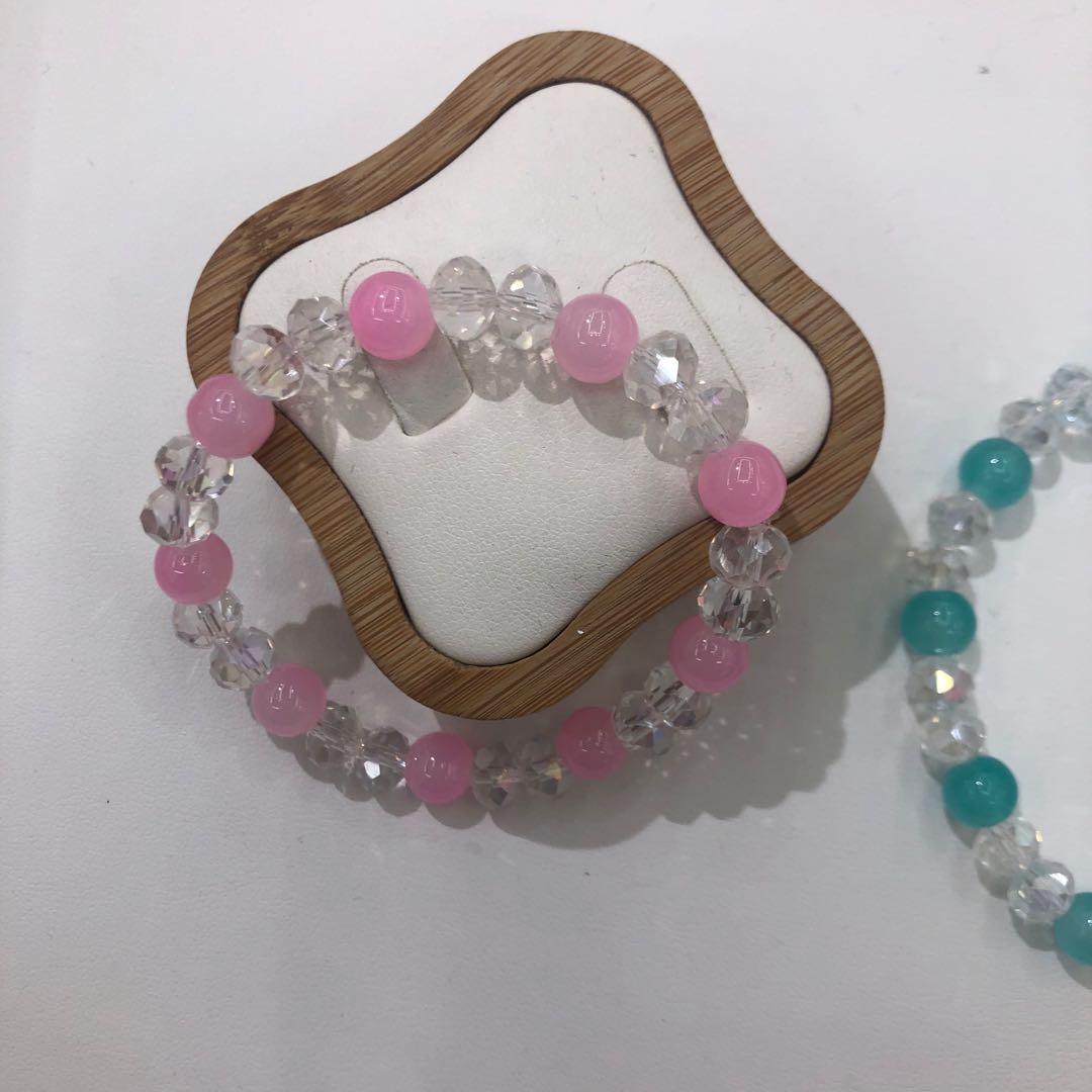 新款时尚气质玻璃单圈手链纯手工串制潮流百搭手饰鸿涛饰品-025详情图3