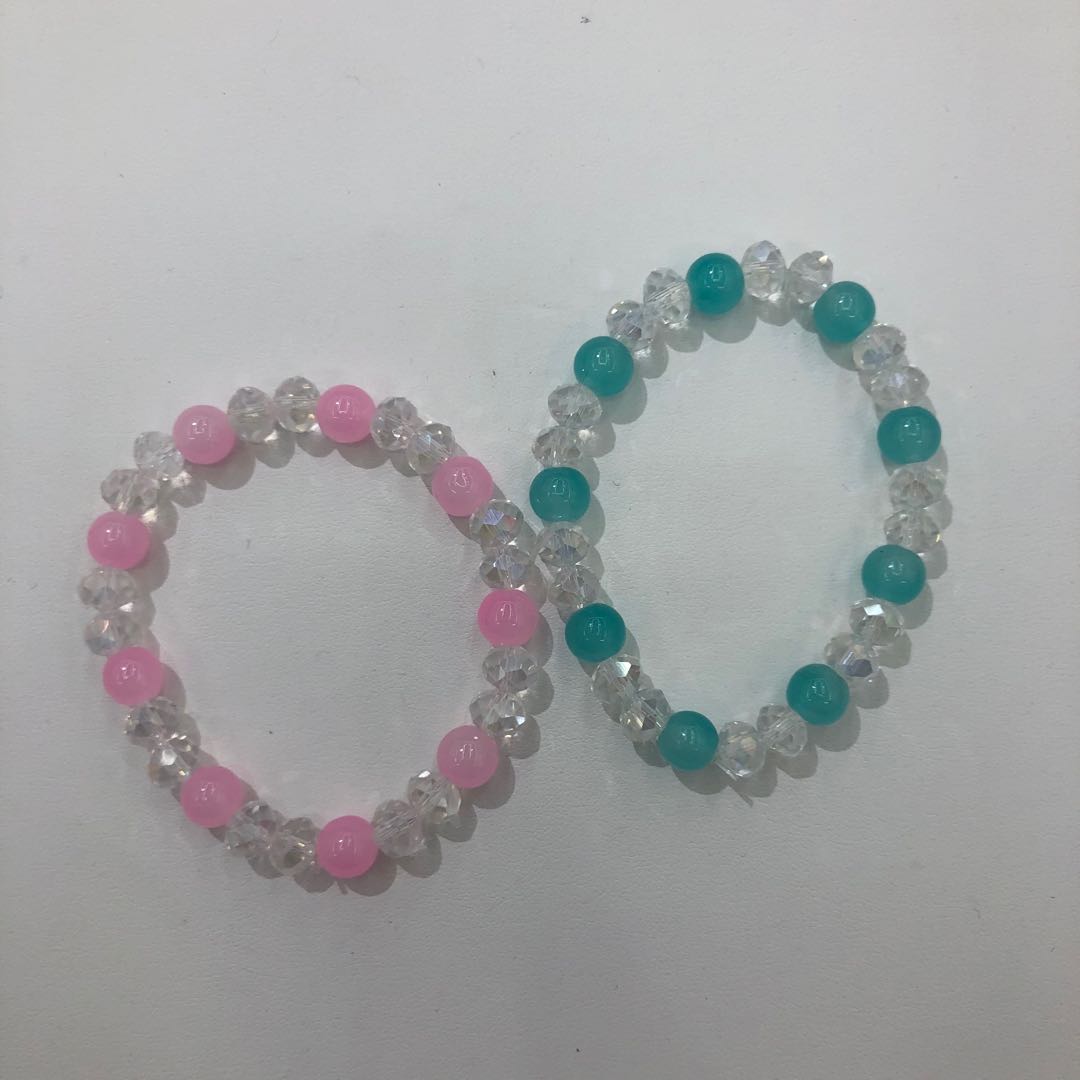 新款时尚气质玻璃单圈手链纯手工串制潮流百搭手饰鸿涛饰品-025详情图1