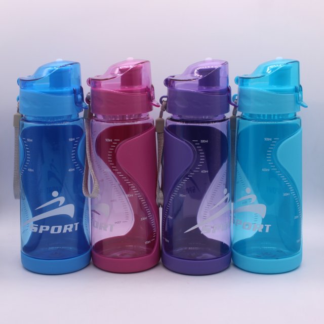 塑料水杯运动旅游便携太空杯男女学生时尚简约提手茶杯详情图1