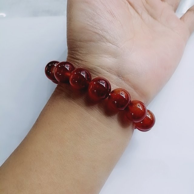 仿玛瑙水晶单圈手链儿童手链手串饰品批发简单大方情侣款热卖款详情图2