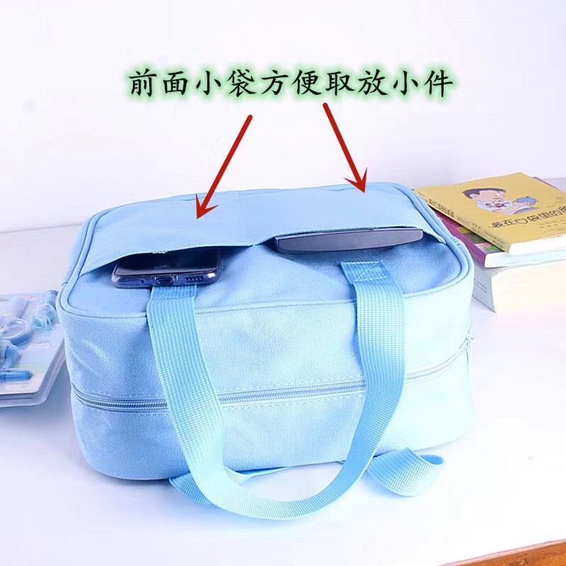 四方帆布袋手提牛津布学生带饭包便当包a-0181详情图1