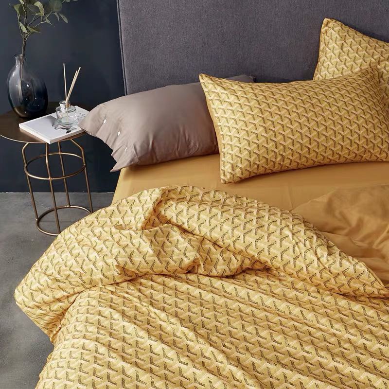 轻奢美式60支全棉贡缎长绒棉网红四件套详情图1