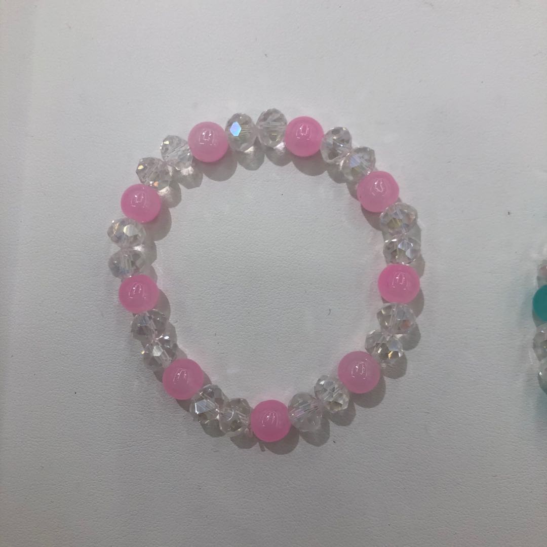 新款时尚气质玻璃单圈手链纯手工串制潮流百搭手饰鸿涛饰品-025详情图2