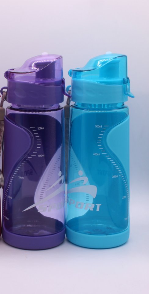 塑料水杯运动旅游便携太空杯男女学生时尚简约提手茶杯详情图3