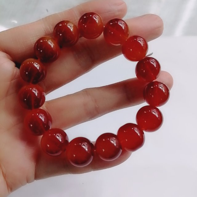 仿玛瑙水晶单圈手链儿童手链手串饰品批发简单大方情侣款热卖款详情图3