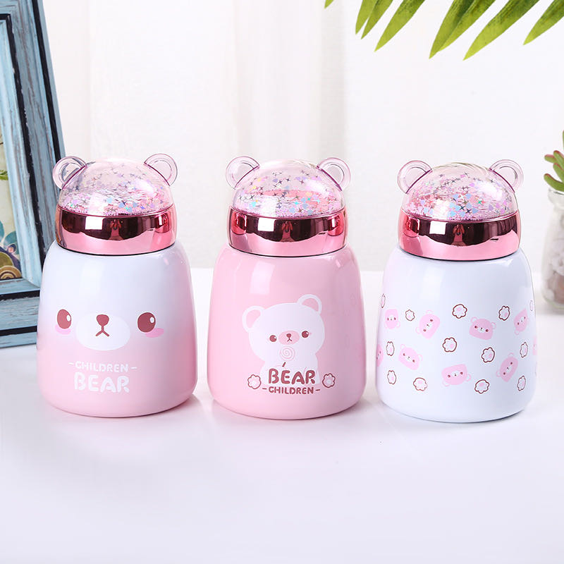 厂家直销不锈钢保温杯可爱便携手提真空休闲杯详情图1