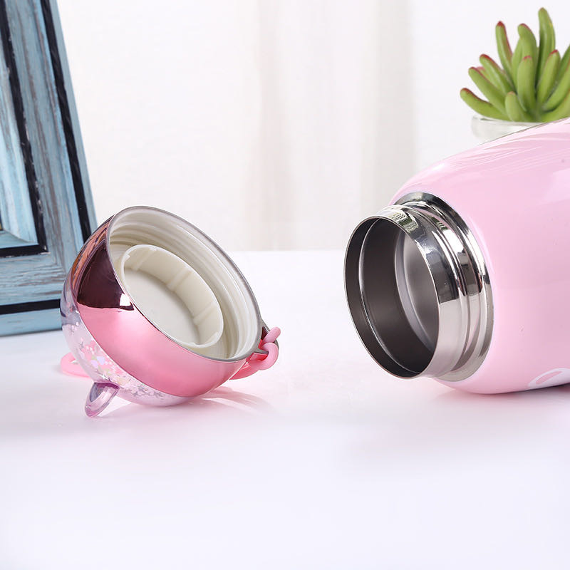 厂家直销不锈钢保温杯可爱便携手提真空休闲杯详情图3