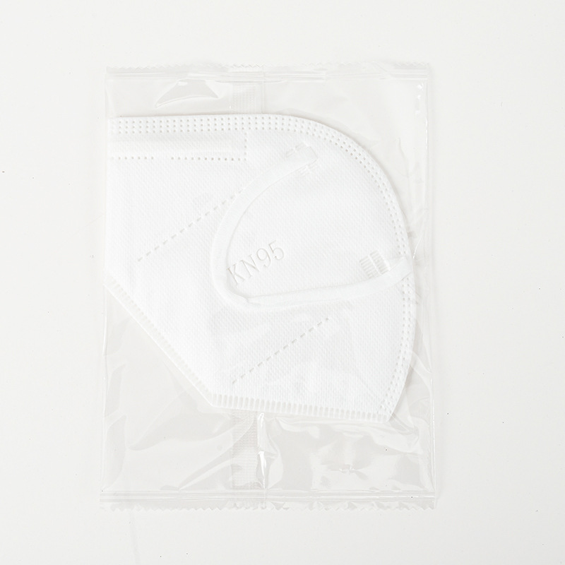 现货kn95口罩成人一次性男女防尘熔喷布白色立体口罩批发支持代发详情图5