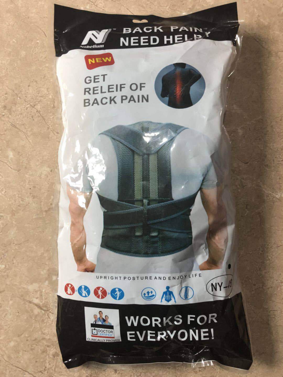 驼背矫正带背姿姿势纠正带背部矫姿带 背带加强矫正器支撑固定带详情图4